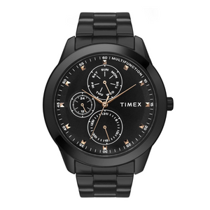 Timex Fashion Men's Black Dial Round Men's Watch - TWEG18502 - KRISHNA WATCH COMPANY