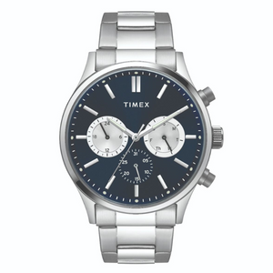 TIMEX FASHION MEN'S BLUE DIAL ROUND CASE MULTIFUNCTION FUNCTION WATCH -TWEG19603 - KRISHNA WATCH COMPANY