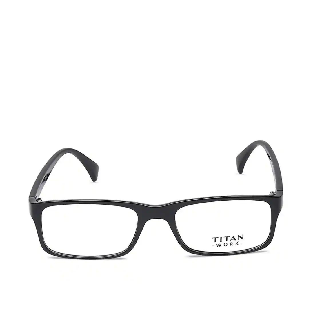 TITAN Black Rectangle Rimmed Eyeglasses E1391B1A1