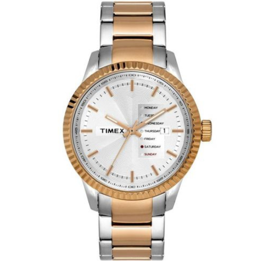 TIMEX ANALOG SILVER DIAL MEN'S WATCH- TWEG15103