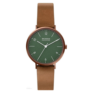 Aaren Naturals Three-Hand Cognac Strap SKW2973 - KRISHNA WATCH COMPANY