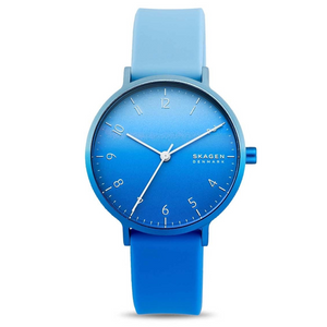 Aaren Ombre Three-Hand Multi-Coloured Silicone 36mm Watch SKW2900 - KRISHNA WATCH COMPANY