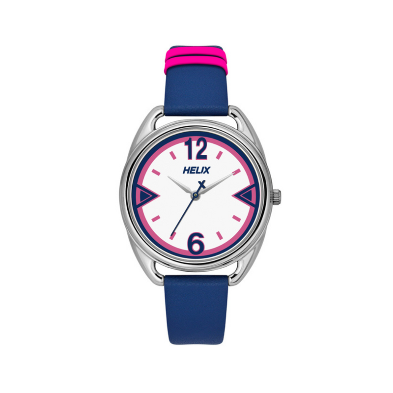 Helix Trendy 34mm Leather Strap Watch TW043HL07