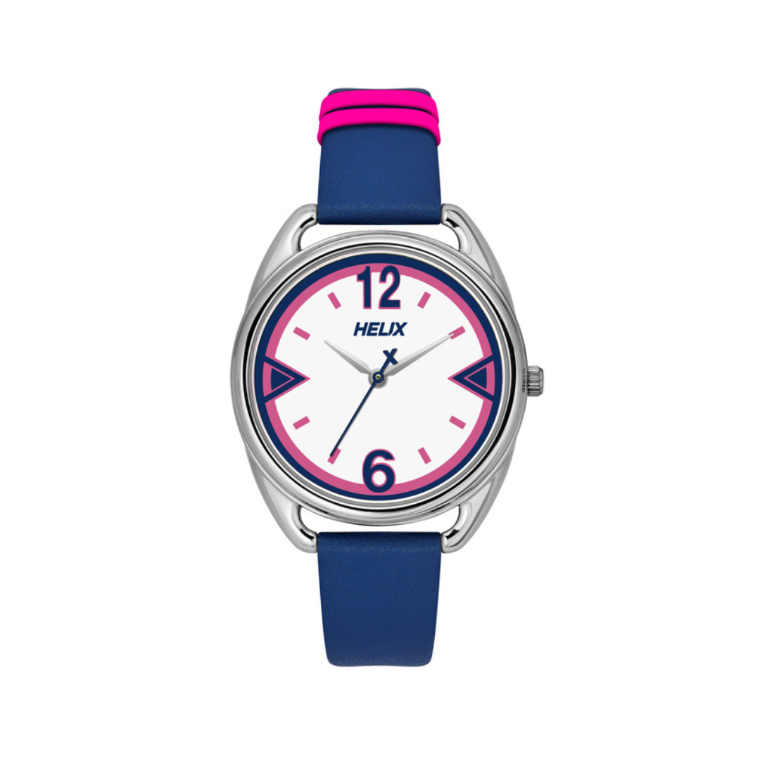 Helix Trendy 34mm Leather Strap Watch TW043HL07