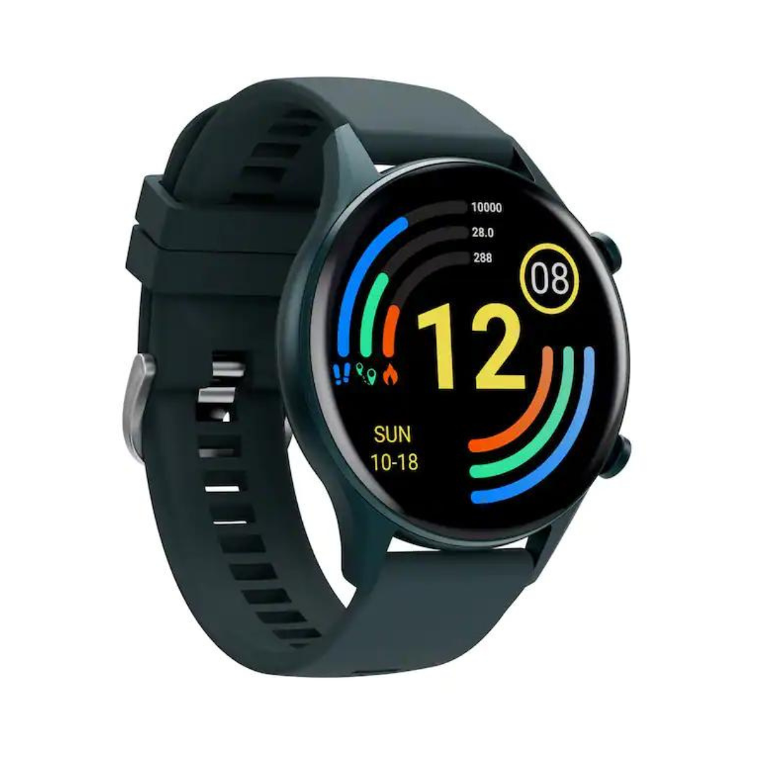 Titan Smart Pro- Smart Watch with Green Strap, Body Temperature Monitor, Amoled Display and Built-In GPS 90149AP05