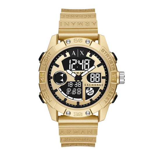 Armani Exchange Digital Gold Dial Men's Watch-AX2966