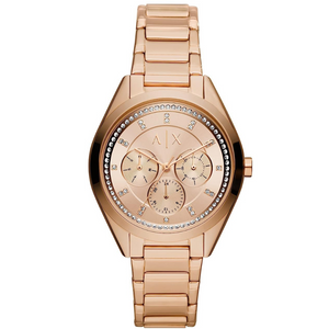 Armani Exchange Analog Rose Gold Dial Women's Watch-AX5658 - KRISHNA WATCH COMPANY