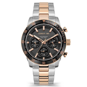 Cerruti Men Turchino Round Black Watches CECIWGK2116602W - KRISHNA WATCH COMPANY