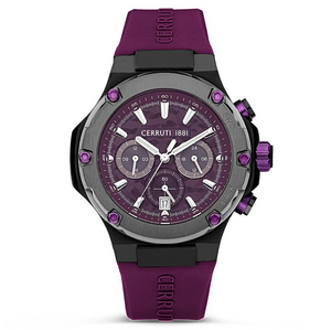 Cerruti Men Lucardo Round Purple Watches CECIWGQ2224305W - KRISHNA WATCH COMPANY
