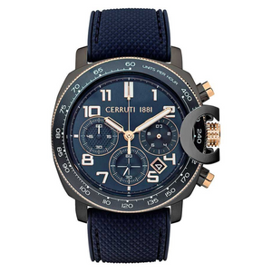 Cerruti Men Positano Round Blue Watches CECIWGO2206801W - KRISHNA WATCH COMPANY
