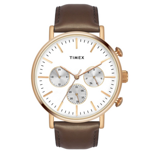 TIMEX FASHION MEN'S SILVER DIAL ROUND CASE MULTIFUNCTION FUNCTION WATCH -TWEG20005 - KRISHNA WATCH COMPANY