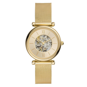 Fossil Carlie Analog Gold Dial Women's Watch - ME3250 - KRISHNA WATCH COMPANY