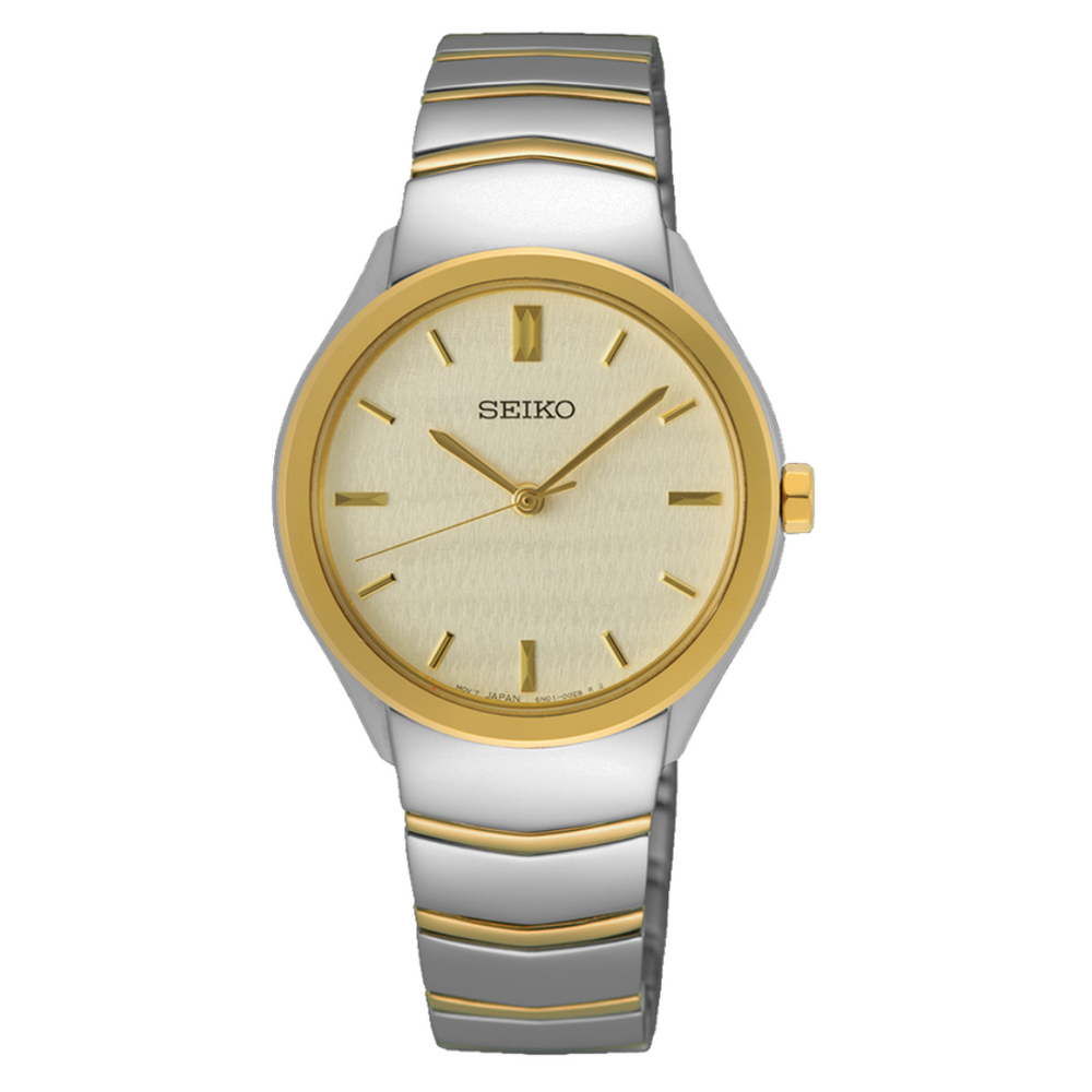 SEIKO WOMAN WATCH SUR550P1 BICOLOR STEEL - KRISHNA WATCH COMPANY
