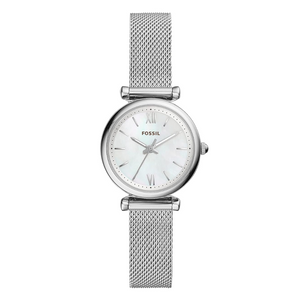 Fossil Carlie Analog White Dial Women's Watch - ES4432 - KRISHNA WATCH COMPANY