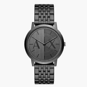 Armani Exchange Two-Hand Black Stainless Steel Watch AX2872 - KRISHNA WATCH COMPANY