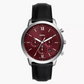 FOSSIL Neutra Chronograph Black LiteHide™ Leather Watch FS6016