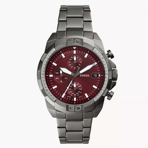 Bronson Chronograph Smoke Stainless Steel Watch FS6017 - KRISHNA WATCH COMPANY