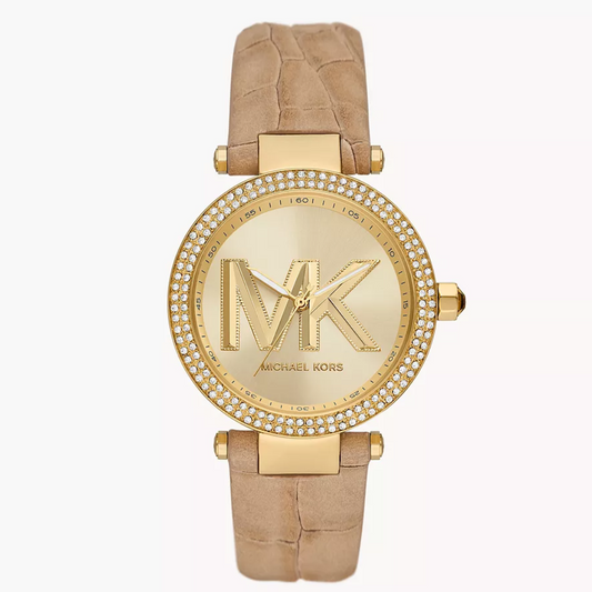 Michael Kors Parker Three-Hand Brown Leather Watch MK4725