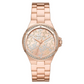 Lennox Three-Hand Rose Gold-Tone Stainless Steel Watch MK7405