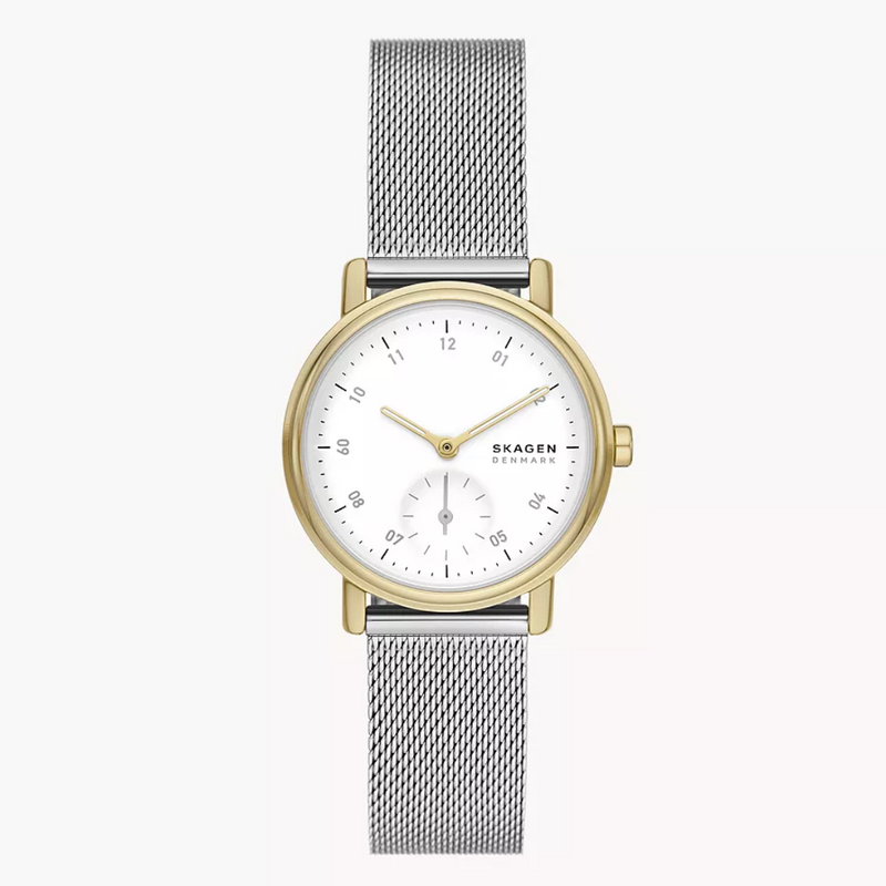 Kuppel Lille Two-Hand Sub-Second Stainless Steel Mesh Watch SKW3101