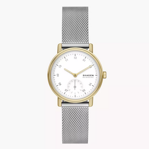 Kuppel Lille Two-Hand Sub-Second Stainless Steel Mesh Watch SKW3101 - KRISHNA WATCH COMPANY