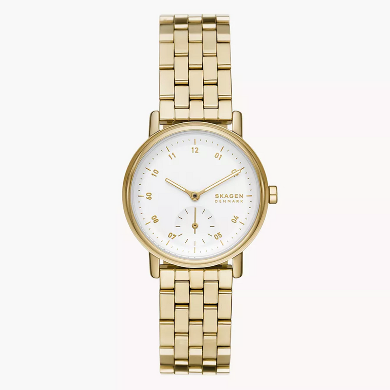 Kuppel Lille Two-Hand Sub-Second Gold Stainless Steel Mesh Watch SKW3102