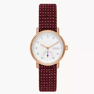 Kuppel Lille Two-Hand Sub-Second Pink Kvadrat Wool Watch SKW3104 - KRISHNA WATCH COMPANY