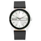 FASTRACK WEAR YOUR LOOK WITH SILVER DIAL LEATHER WATCH - 3089SL15 - KRISHNA WATCH COMPANY