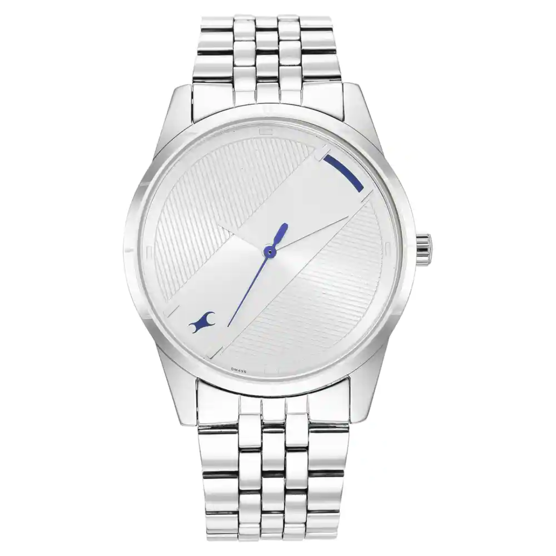STUNNERS 3.0 SILVER DIAL METAL STRAP WATCH - 3277SM01 - KRISHNA WATCH COMPANY