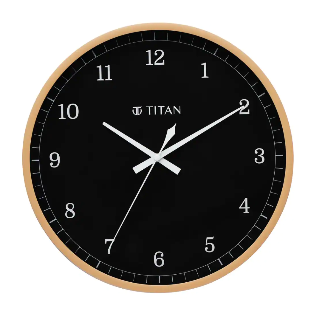 Titan Classic Off White Wall Clock with Silent Sweep Technology - 29.5 cm x 29.5 cm (Medium)  W0043PA07A
