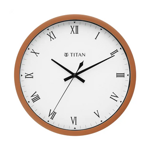 Titan Classic Brown Wall Clock - W0044PA02A - KRISHNA WATCH COMPANY