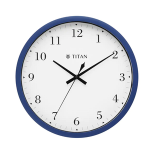 Titan wall clock Classic Blue Wall Clock with Silent Sweep Technology - NSW0044PA03A - KRISHNA WATCH COMPANY