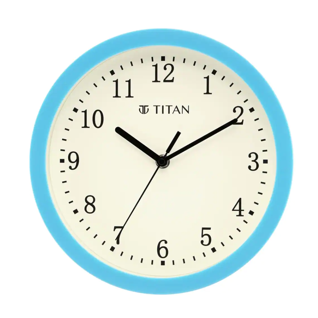 Titan Copy of Classic Brown Wall Clock with Silent Sweep Technology - 42.0 cm x 42.0 cm (Large) W0056PA02 - KRISHNA WATCH COMPANY