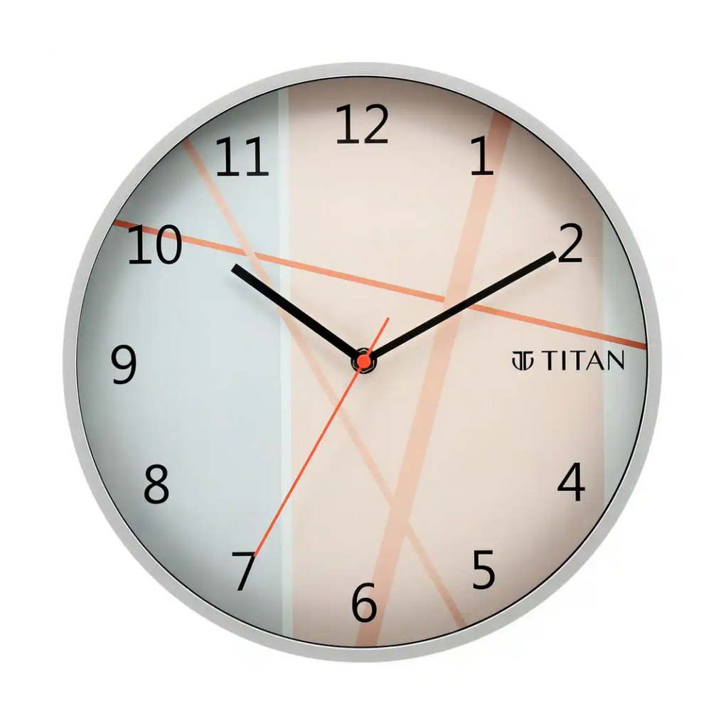 Titan Trendy & Modern looking Multi-coloured Dial Wall Clock Inspired from Cherry Blossom - W0062PA01 - KRISHNA WATCH COMPANY