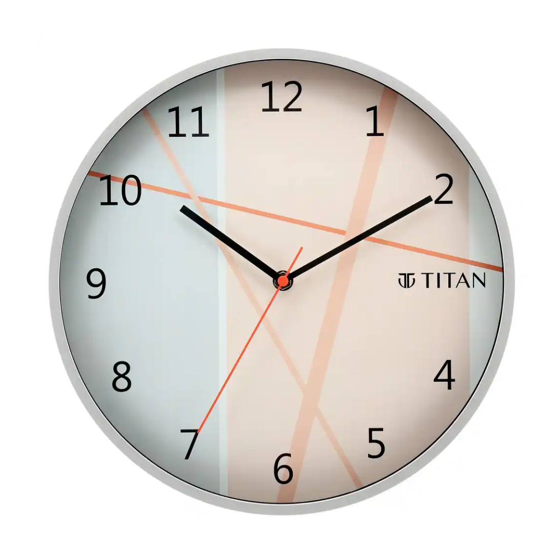 Titan Trendy & Modern looking Multi-coloured Dial Wall Clock Inspired from Cherry Blossom - W0062PA01 - KRISHNA WATCH COMPANY
