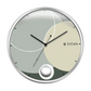 Titan Contemporary Round Pendulum Clock with a Metallic Finish and Silent Sweep - 35 cm x 35 cm (Medium)  W0069PP01