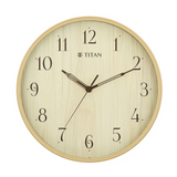 Titan Woodgrain Whispers - Light Brown Contemporary Wall Clock - W0080PA01