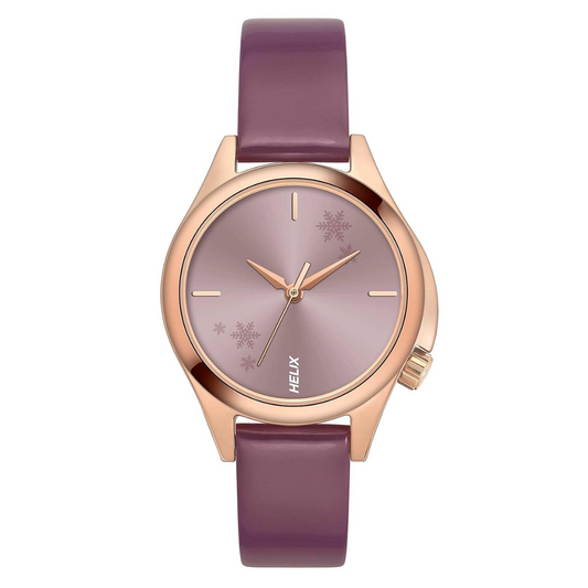 helix Analog Lavender Dial Women's Watch - TW037HL13
