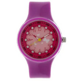 ZOOP Pink Dial Purple Plastic Strap Watch - 4038PP03