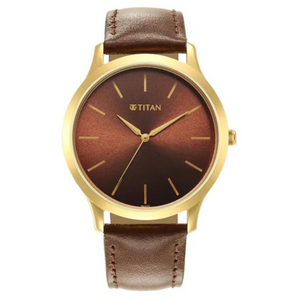 TITAN Karishma Radiance Brown Dial Analog Watch - 1825YL04 - KRISHNA WATCH COMPANY