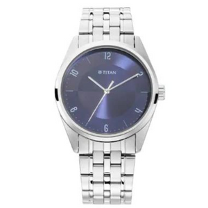 TITAN Workwear Watch with Blue Dial & Metal Strap 1729SM05 / NS1729SM05 - KRISHNA WATCH COMPANY