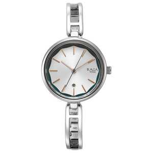 TITAN Titan Raga Viva Silver Dial Metal Strap Watch for Women 2683SM01 - KRISHNA WATCH COMPANY