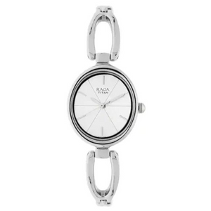 TITAN Raga Viva Silver Dial Metal Strap Watch 2579SM01(DG596) - KRISHNA WATCH COMPANY