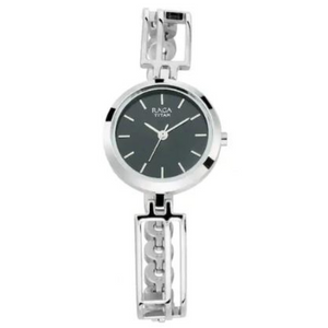 TITAN Raga Viva Black Dial Metal Strap Watch 2622SM01 - KRISHNA WATCH COMPANY