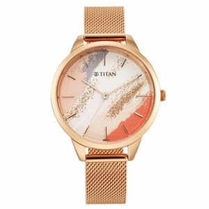 Titan Purple Glam It Up Multicoloured Dial Stainless Steel Strap Watch 2664WM01 - KRISHNA WATCH COMPANY