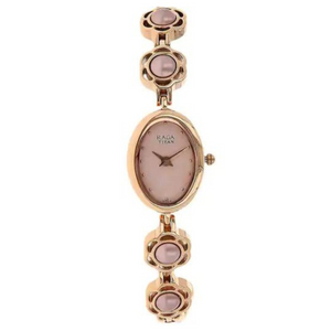 TITAN Raga Aurora Pink Metal Strap Watch NM2511WM07 (DG140) - KRISHNA WATCH COMPANY