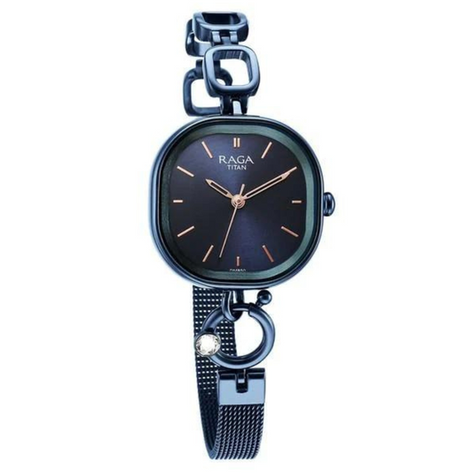 Titan Raga Delight Blue Dial Metals Strap Watch 2693QM01