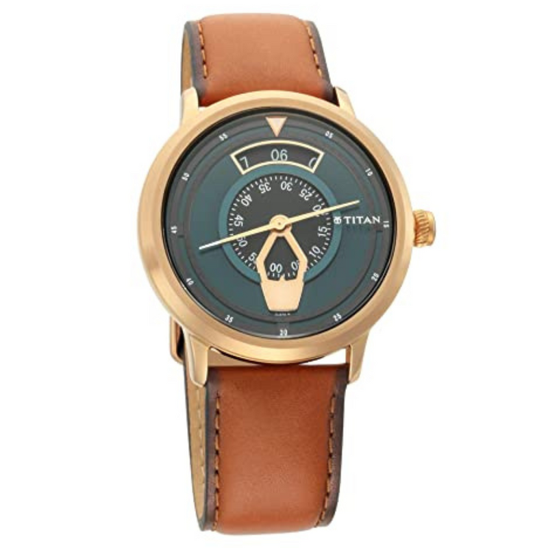 Titan Mag-Com from Maritime - Sea Green Dial Analog Watch NP1828QL01 - KRISHNA WATCH COMPANY