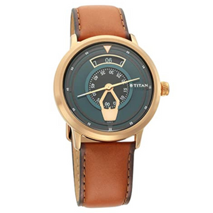 Titan Mag-Com from Maritime - Sea Green Dial Analog Watch NP1828QL01 - KRISHNA WATCH COMPANY