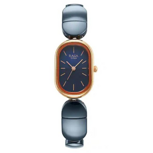 Titan Raga Ceramics Blue Dial Ceramic Strap 95147KD01 / NS95147KD01 - KRISHNA WATCH COMPANY